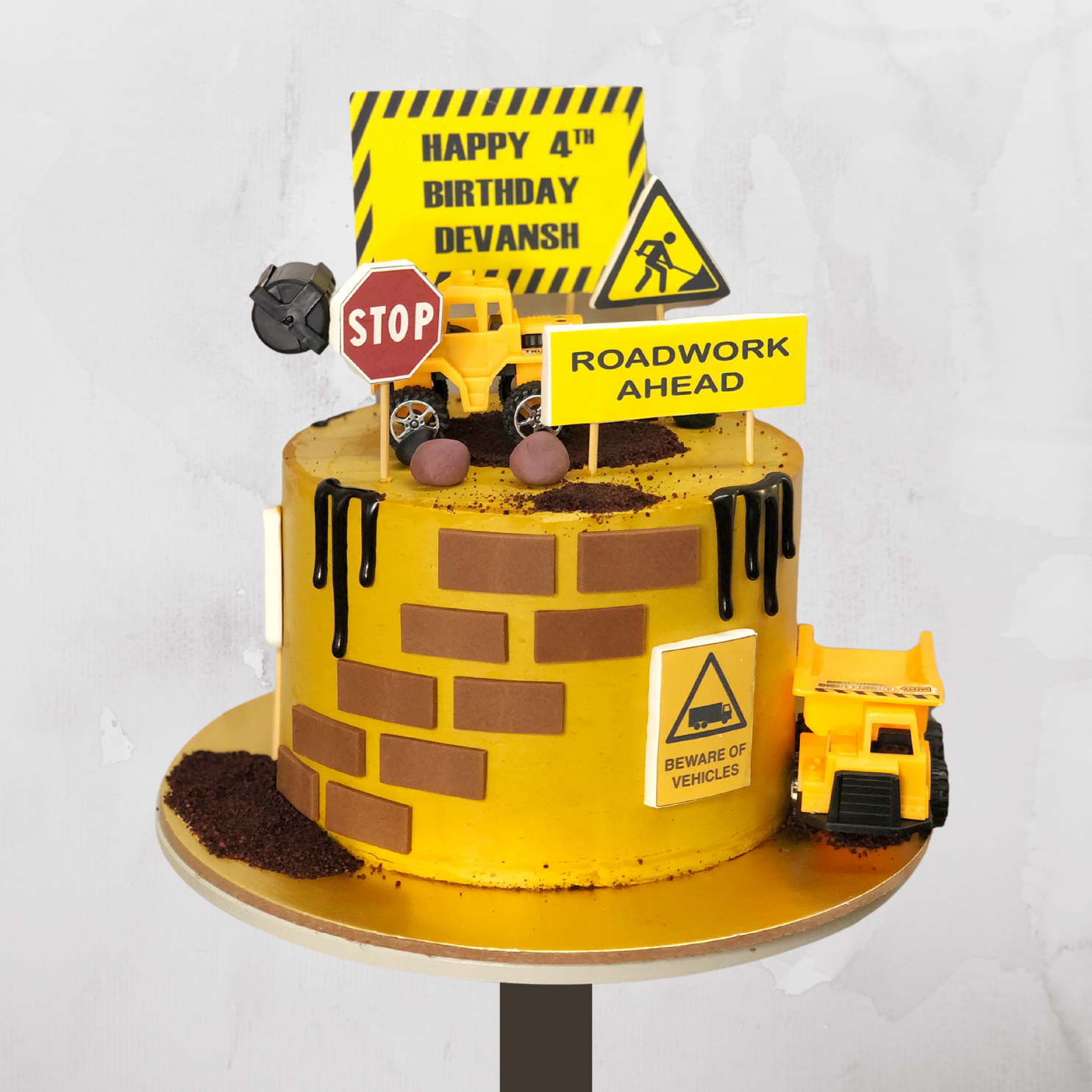 Under Construction Birthday Cake